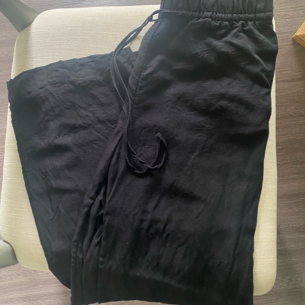 Linen drawstring pants
